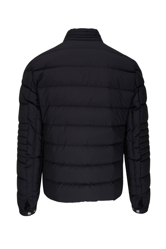 Moncler - Authie Biker Black Quilted Nylon Jacket 