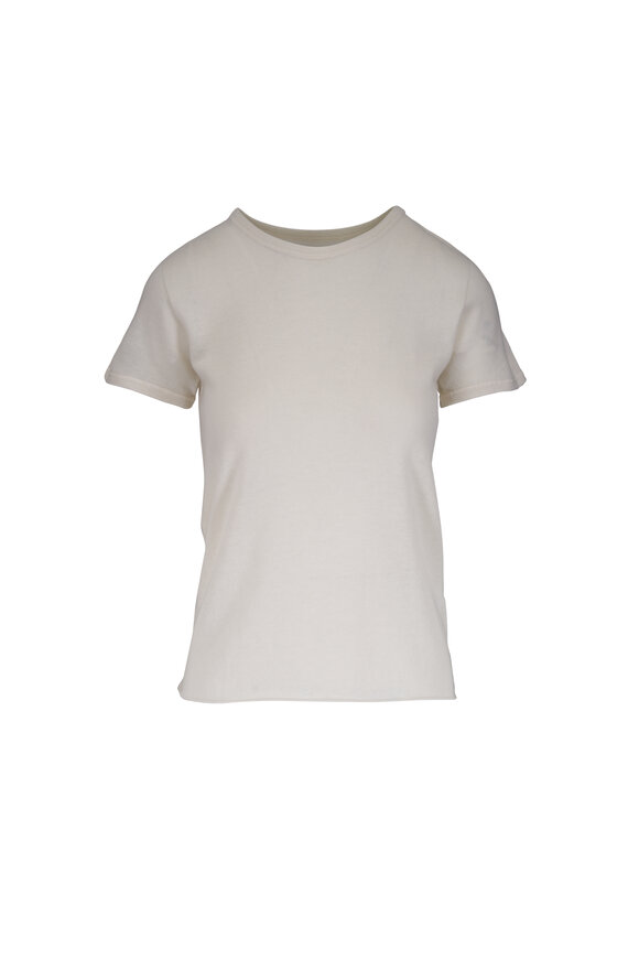 Majestic Milkweed Cashmere Crewneck T-Shirt