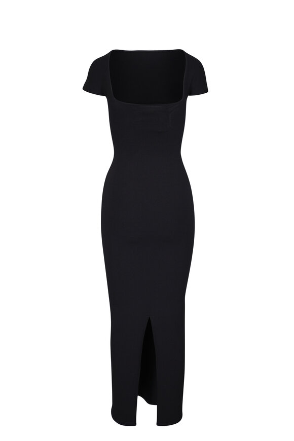 Khaite - Basile Black Midi Dress