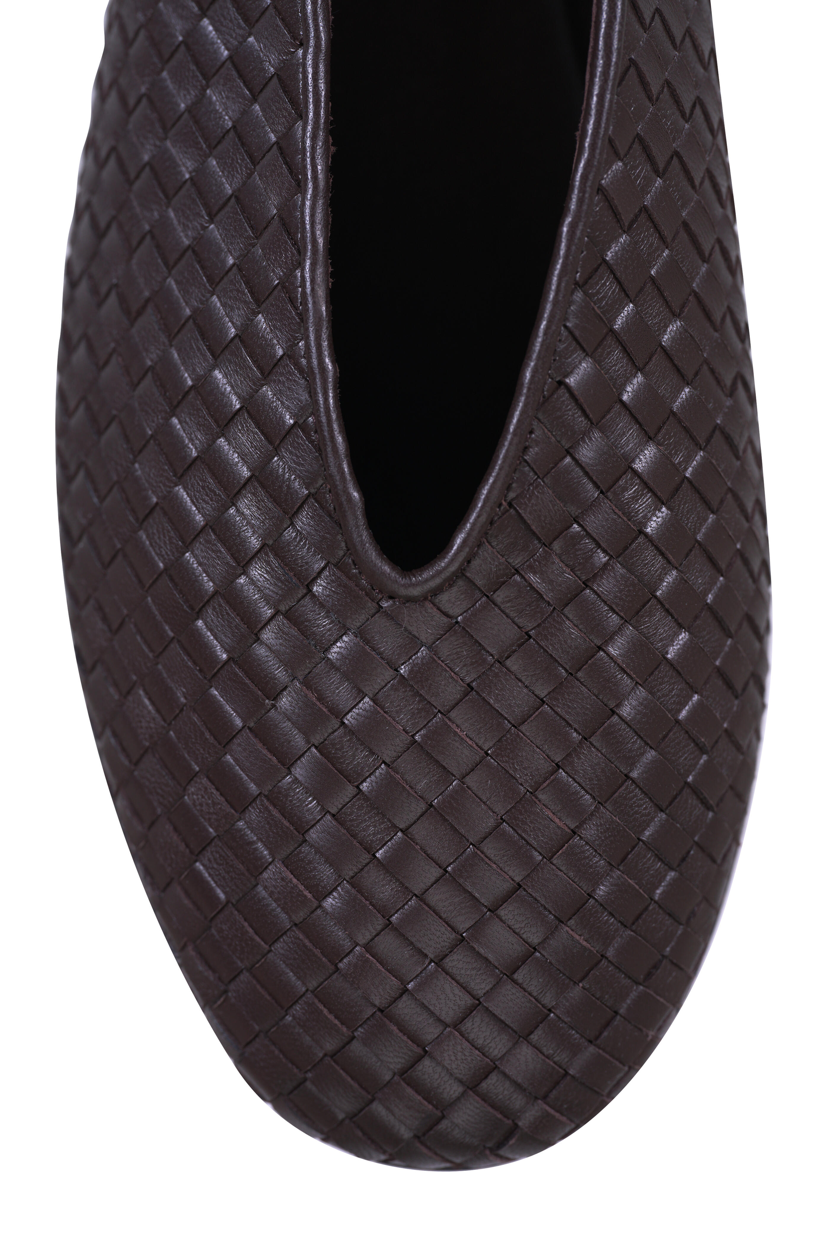 Bottega Veneta - Rosa Fondant Micro Weave Leather Flat