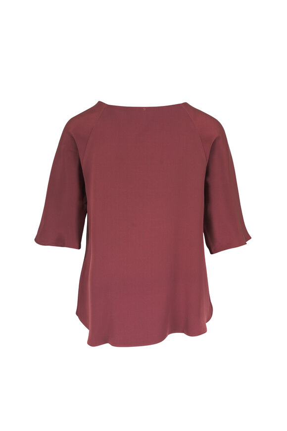 Peter Cohen Tru Tee Cinnabar 4-Ply Silk Blouse - view 2