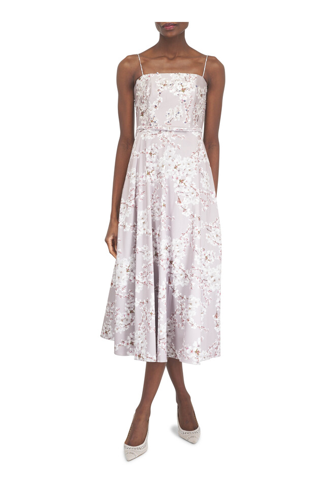 Designer outfit featuring Trieste Ivory Slingback Pump, 35mm and Laurel Frosted Sakura Beaded Gown