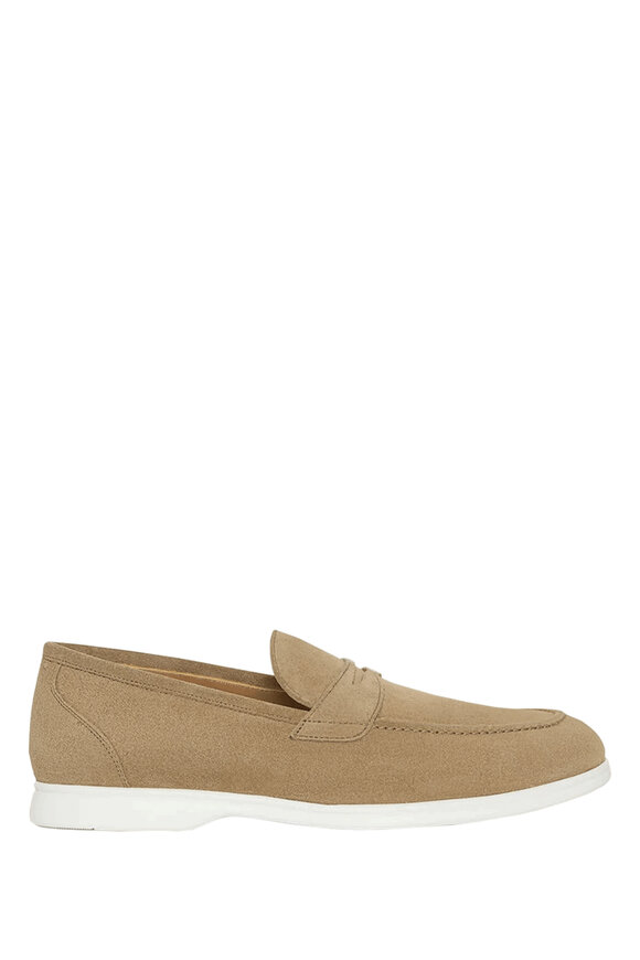 Kiton Tan Castora Suede Casual Loafer - view 2