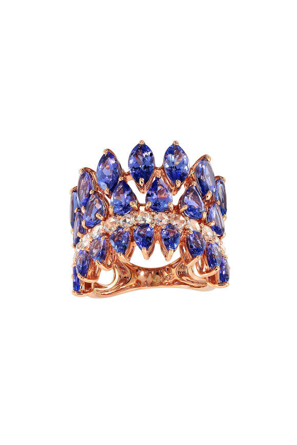 Etho Maria 18k Rose Gold Tanzanite Ring