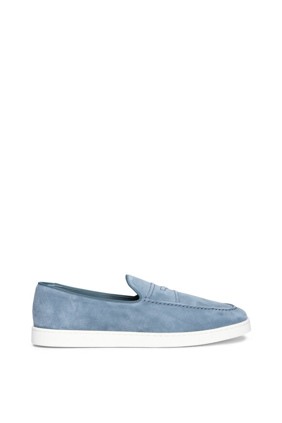 Church's Pebbles Denim Blue Suede Loafer - view 2