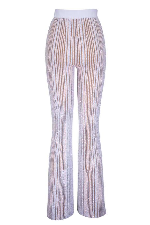 Missoni - White & Natural Sequin Pull-On Pant