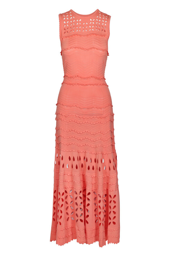 Ulla Johnson Coral Lakshmi Eyelet Knit Dress