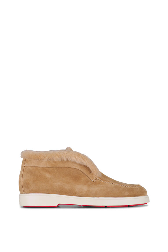 Santoni Fortune Tan Suede Loafer - view 2