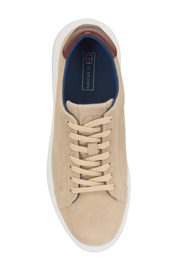 G Brown Puff Beige Suede Sneaker - view 4