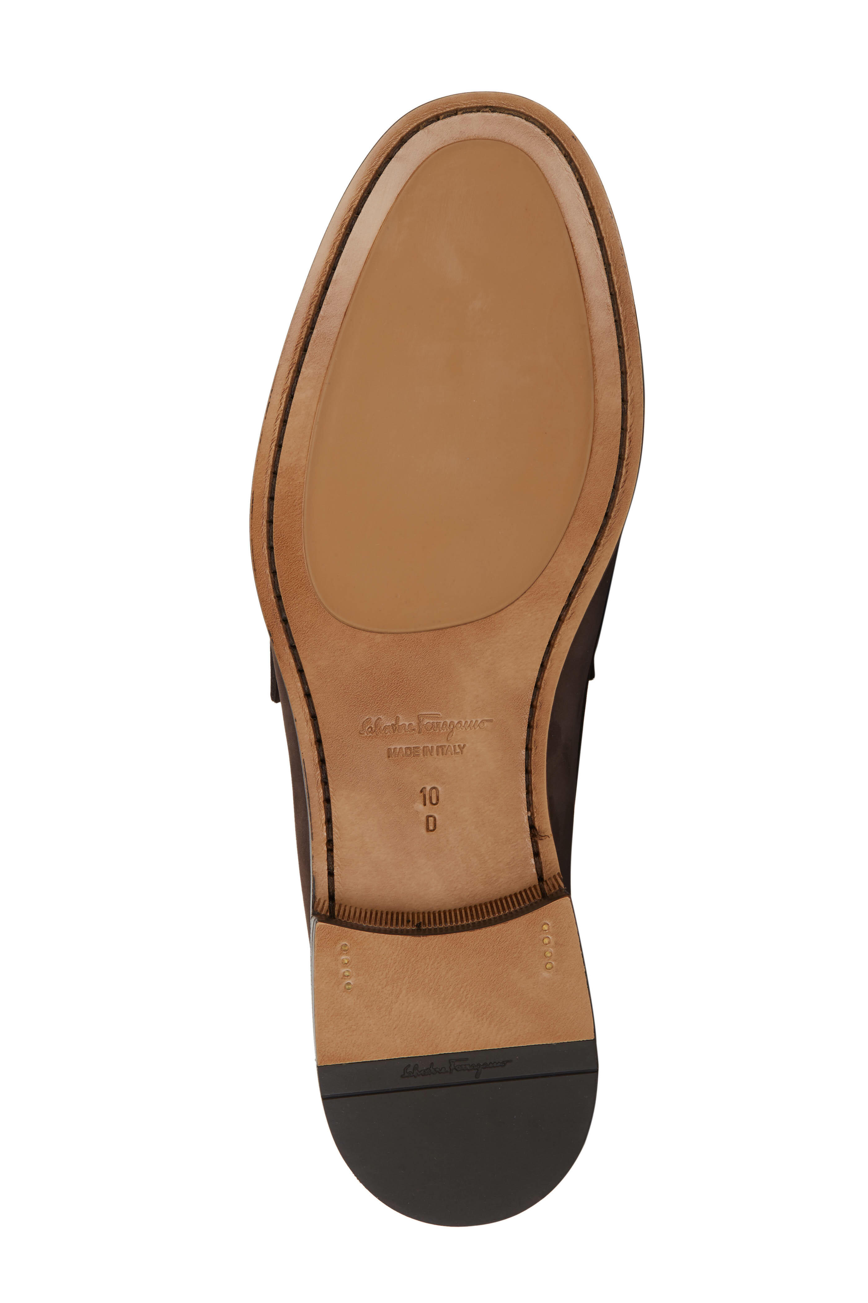 Ferragamo - Port Hickory Suede Penny Loafer