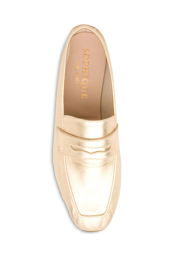 Sophique Milano Essenziale Loafer in Gold - view 6
