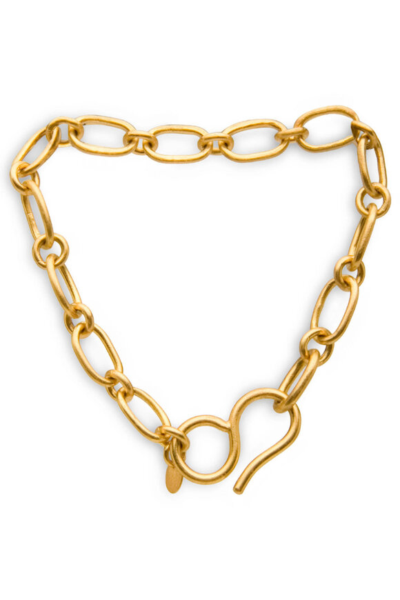 Loren Nicole 22k Gold Cable Chain Link Bracelet