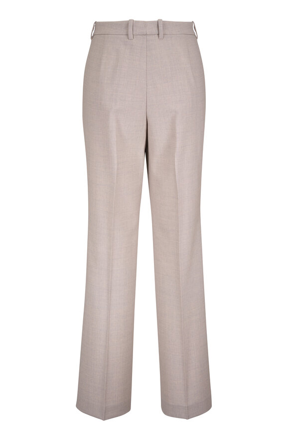 Lafayette 148 New York Greene Sandstone Stretch Wool Straight Leg Pant - view 4