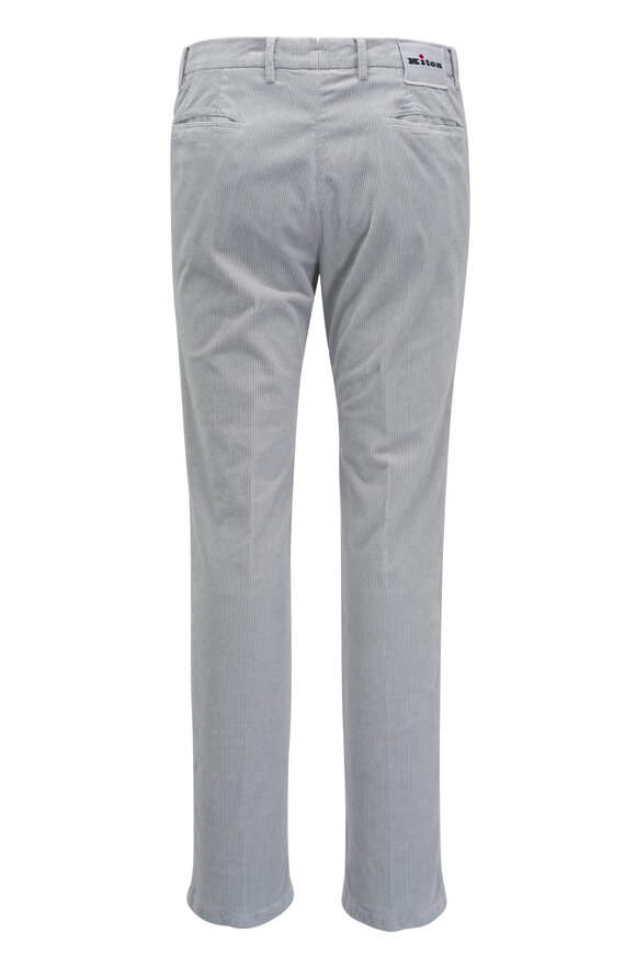 Kiton - Gray Corduroy Pant 