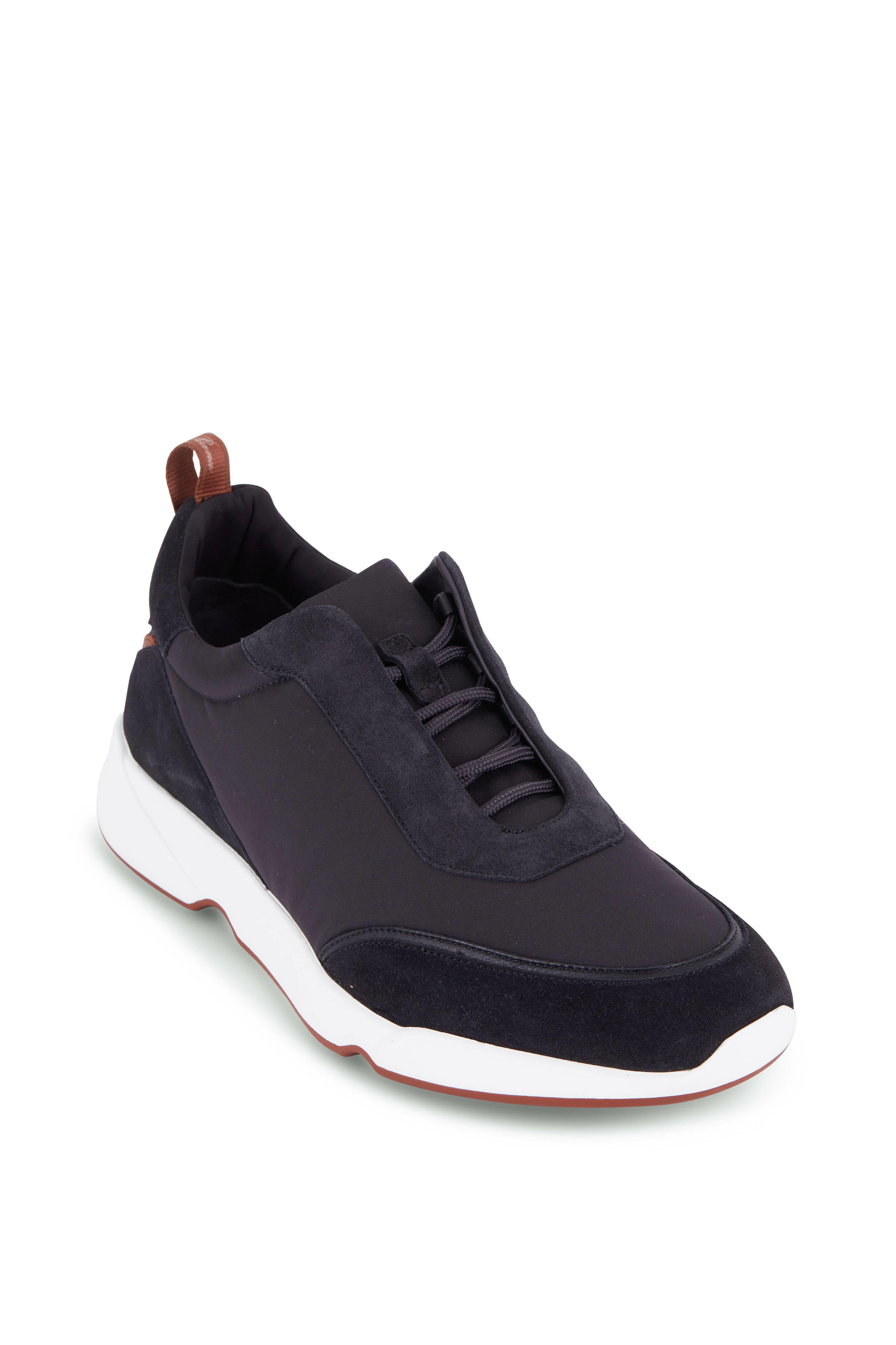 Loro Piana - ボルドー Viola Wedge Pump Viscose, Silk Black | Loro Piana US