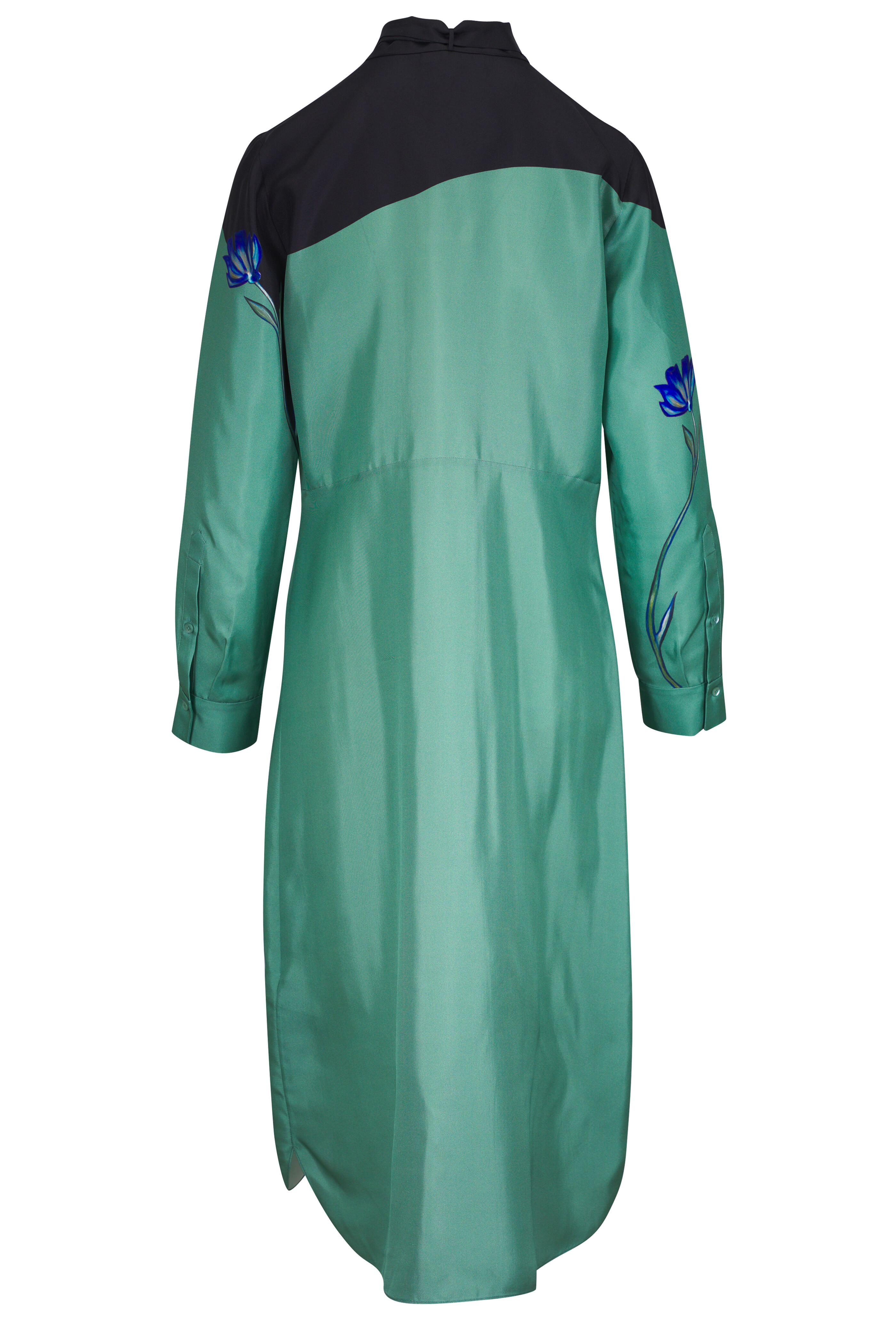 Dorothee Schumacher - Seductive Bloom Autumn Green Midi Dress