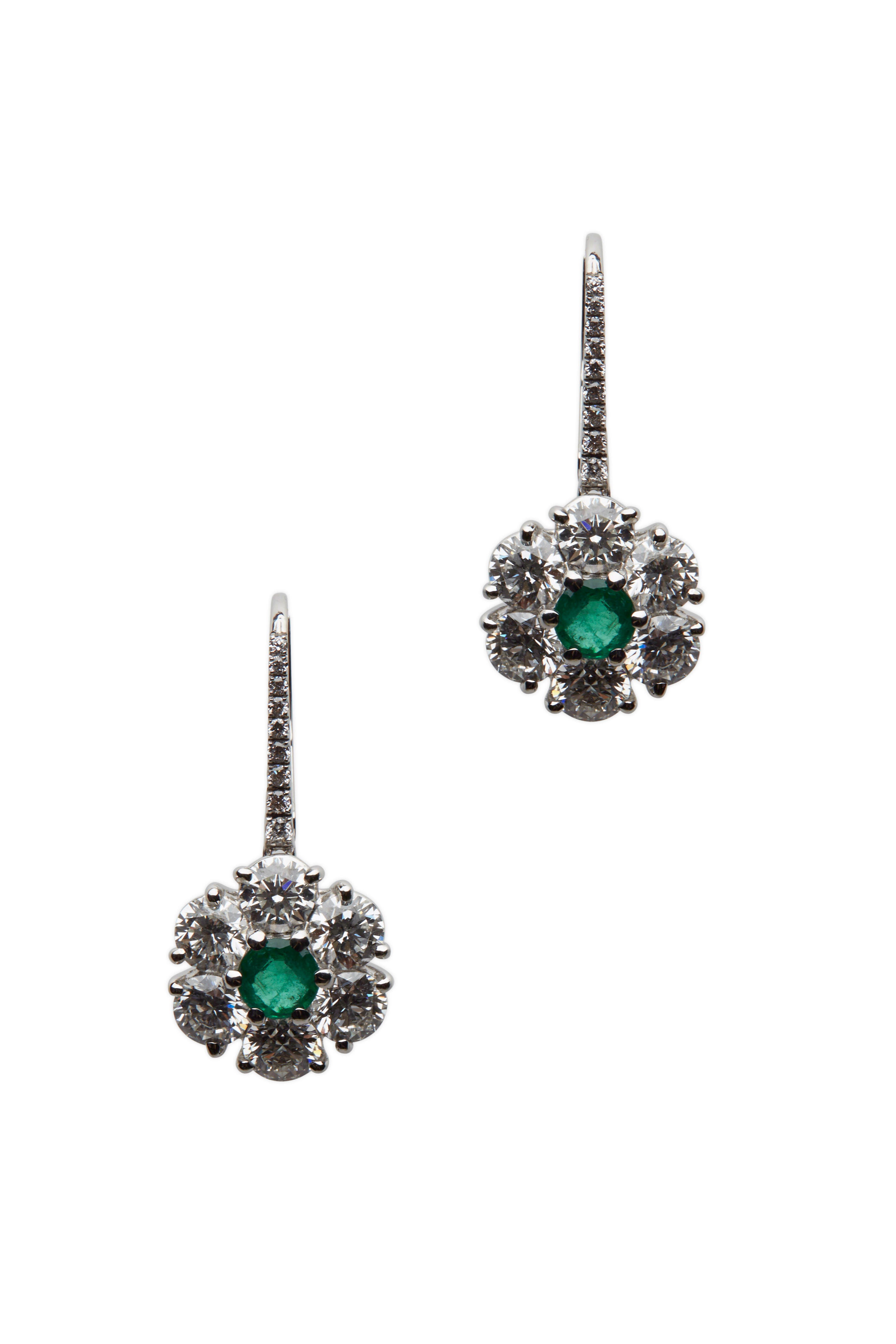 Graff hot sale emerald earrings