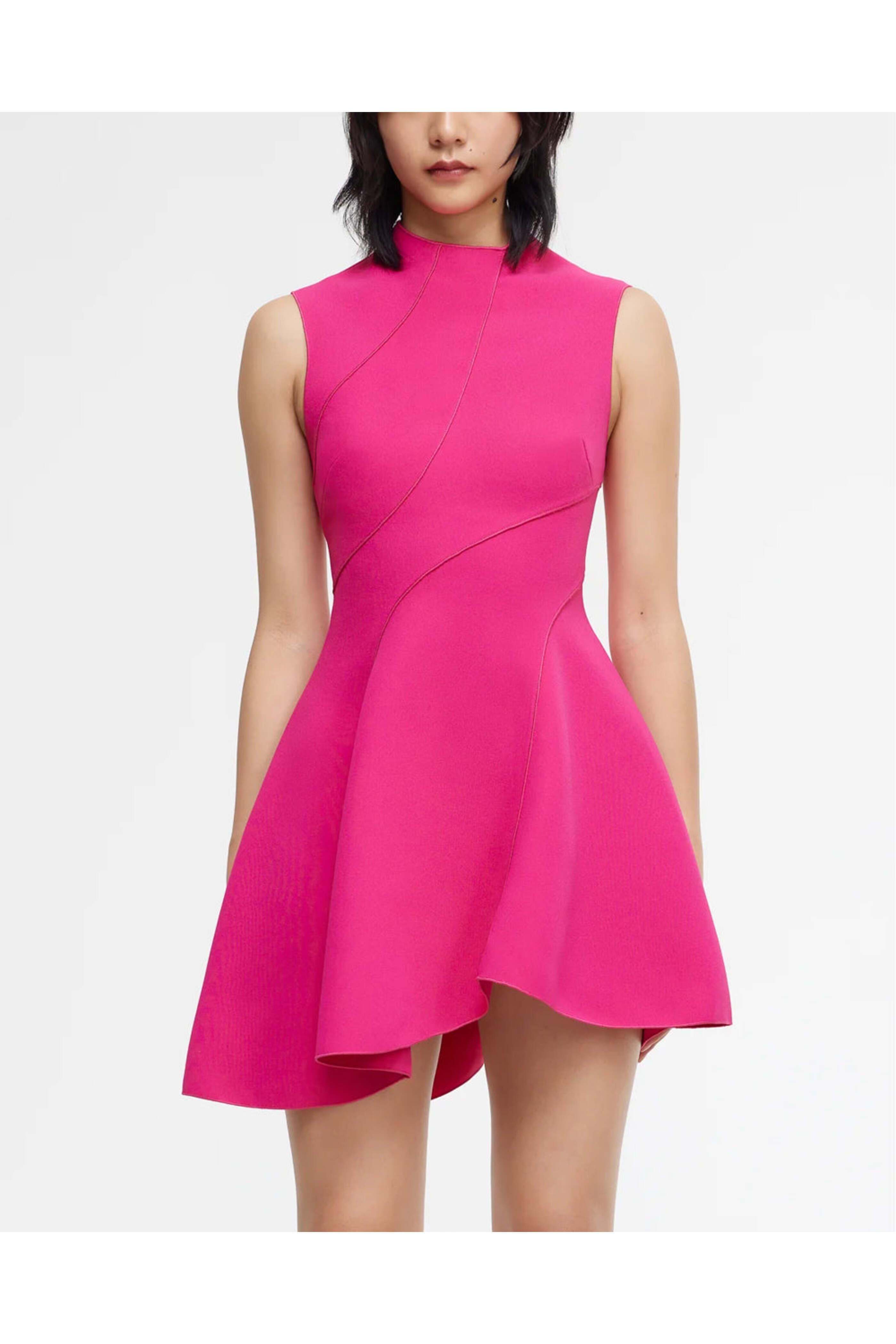 acler rowe mini dress Acler Rowe Asymmetric Mini Dress - Green