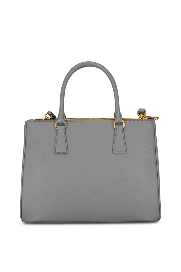 Prada - Gray Saffiano Leather Tote