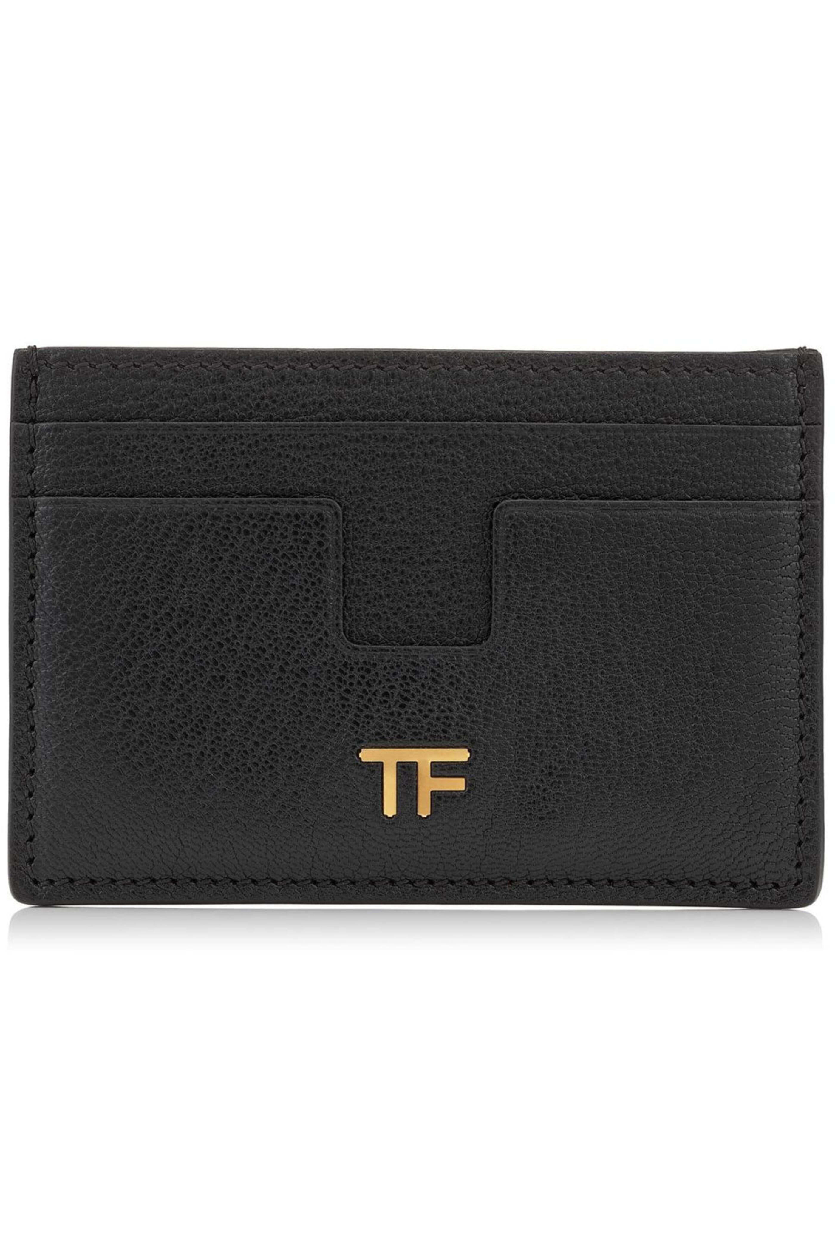 Tom Ford - Grain Leather Card Holder in Black
