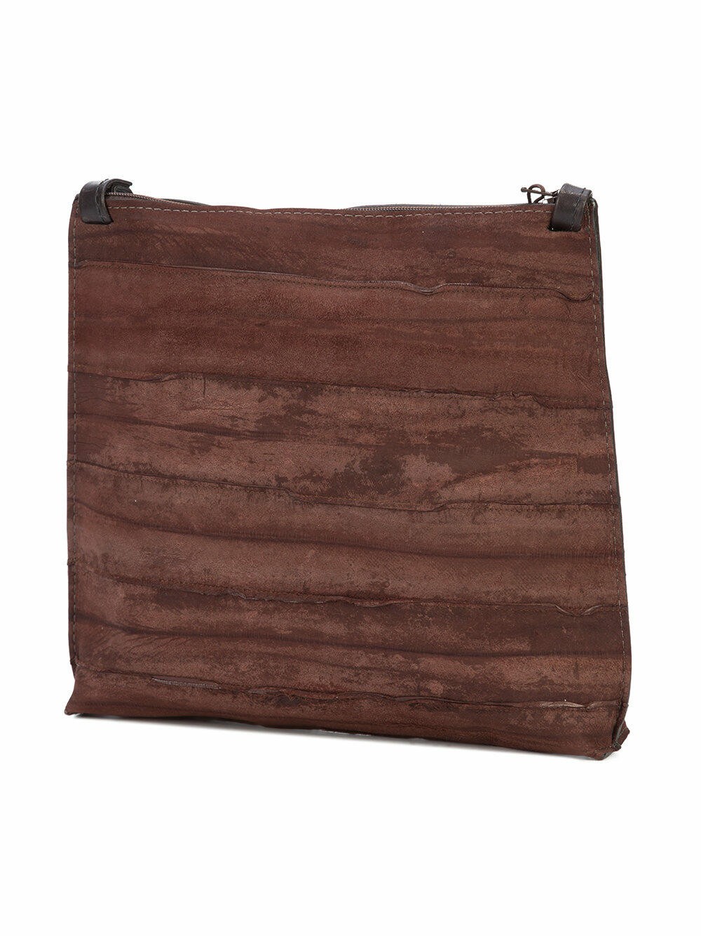 B May Bags - Espresso Reverse Eel Large Strappy Pouch