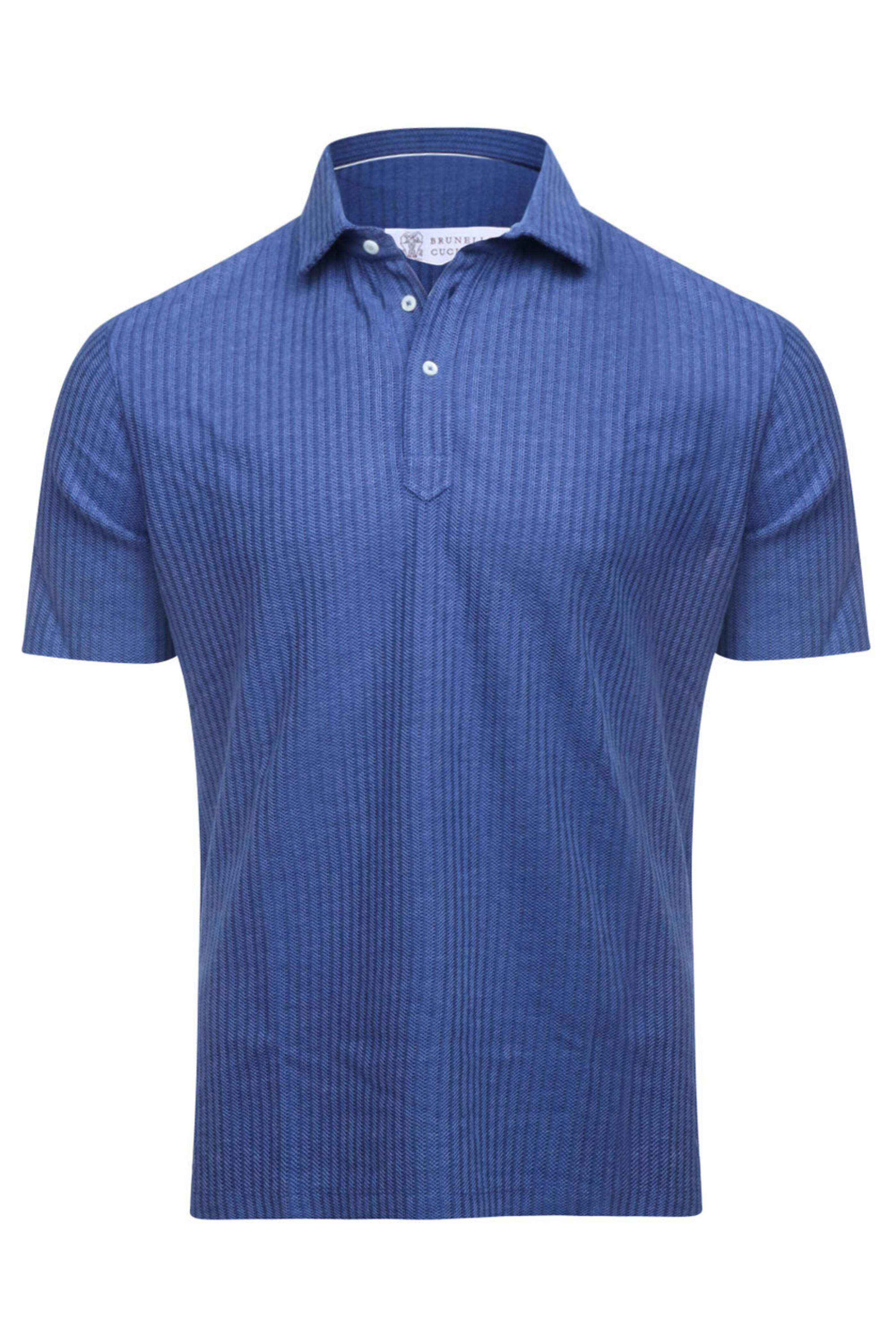Brunello Cucinelli - Blue Jersey Sportshirt