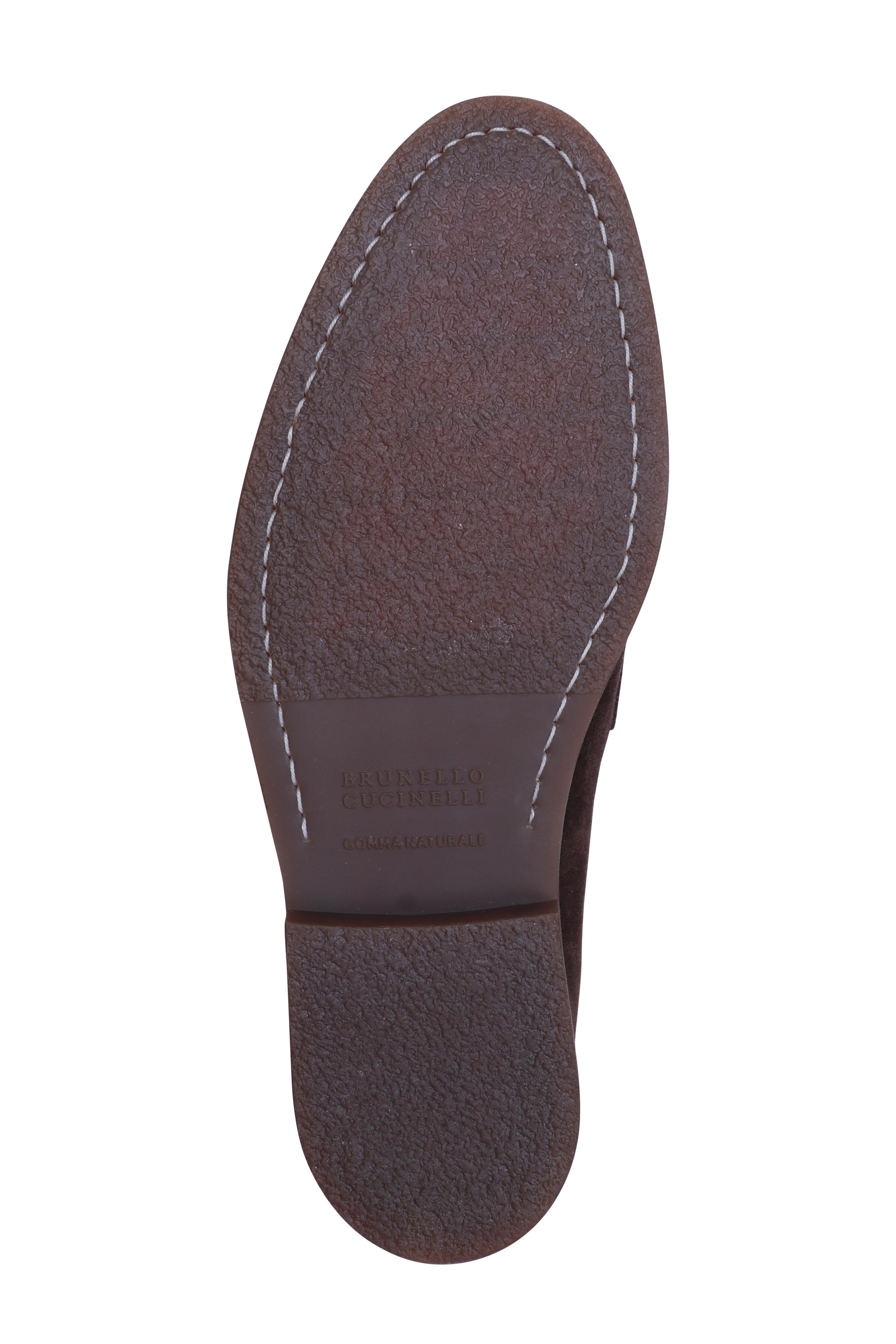 Brunello Cucinelli - Coffee Suede Penny Loafer