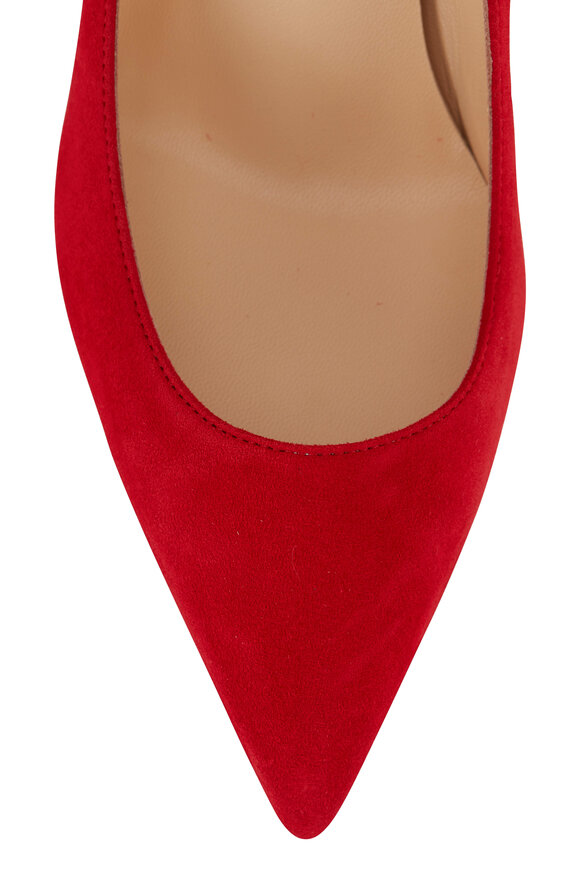 Christian Louboutin - Kate Red Suede Pump, 85mm