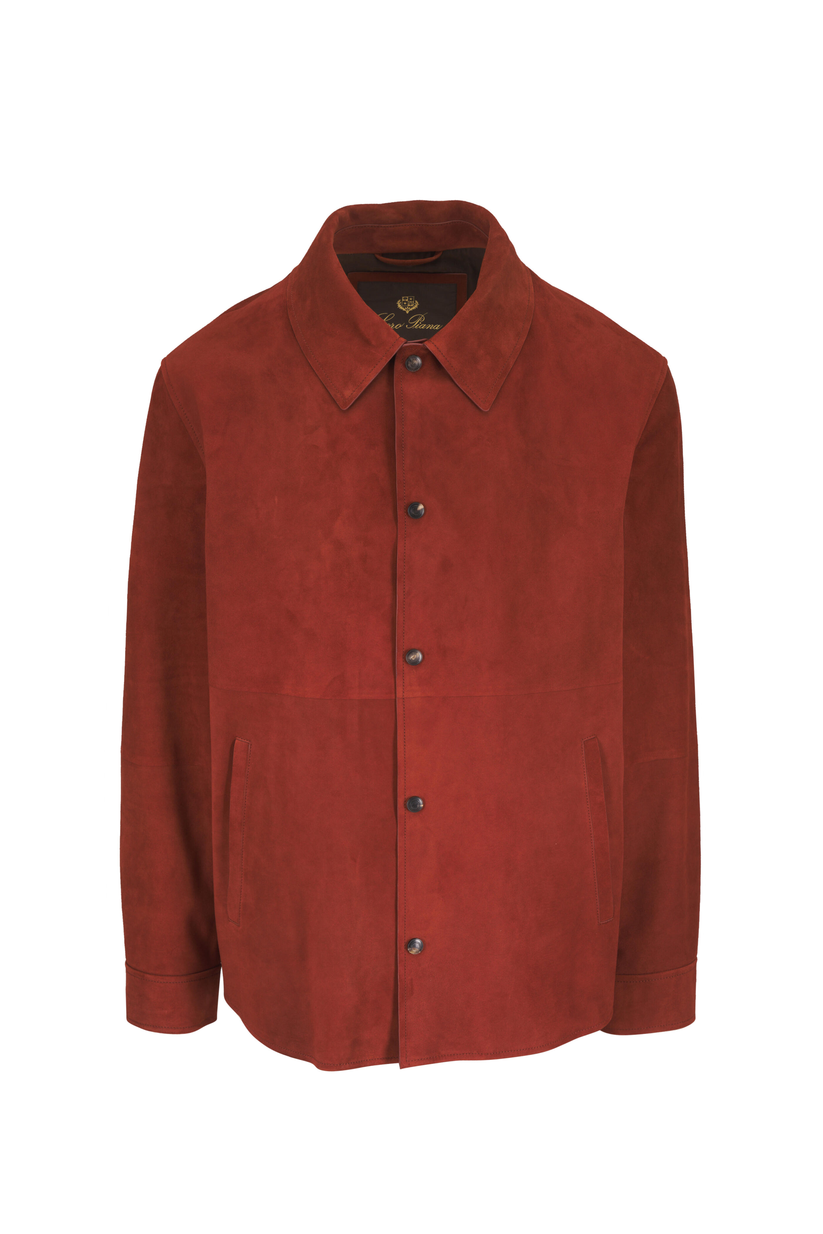Loro Piana - Seth Brown Suede Overshirt Jacket - view 1