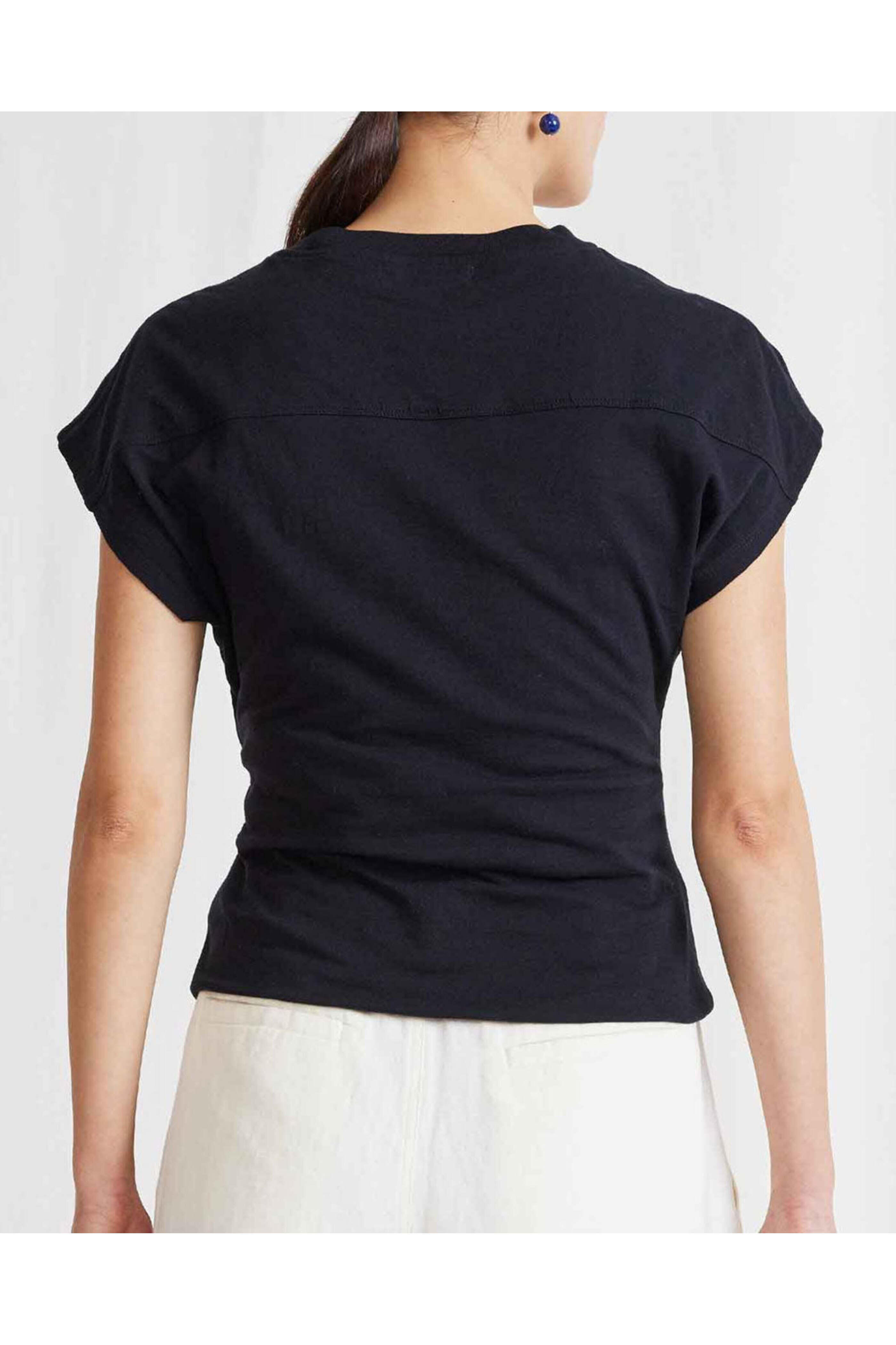 Apiece Apart - Black Nina Cinched Top - view 3