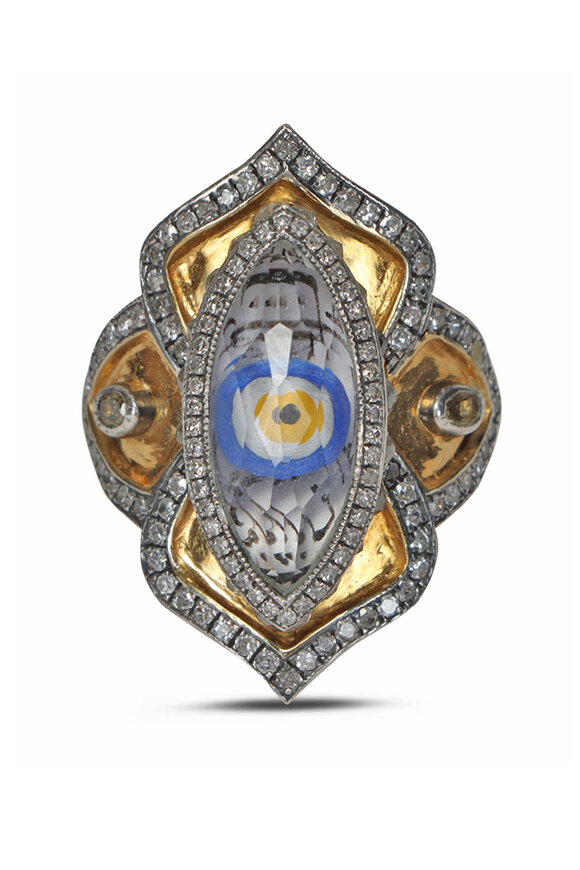 Sevan Bicakci Diamond Evil Eye Shield Ring
