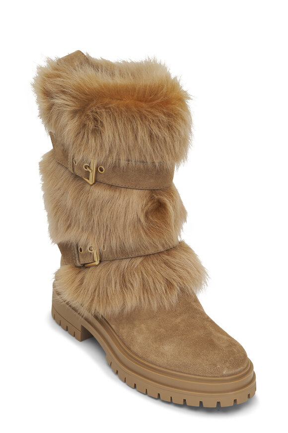 Gianvito Rossi Maverick Camel & Desert Short Boot