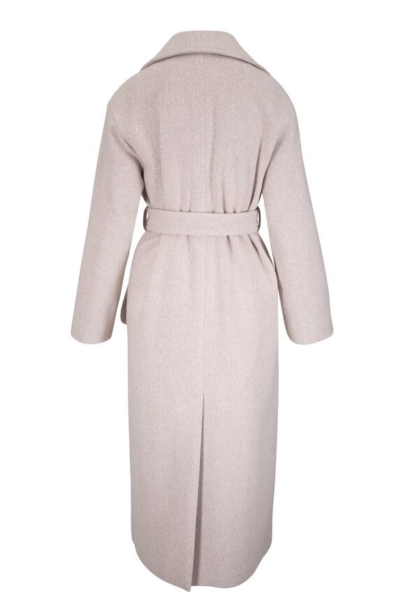 Akris Punto Oat Herringbone Maxi Coat - view 2