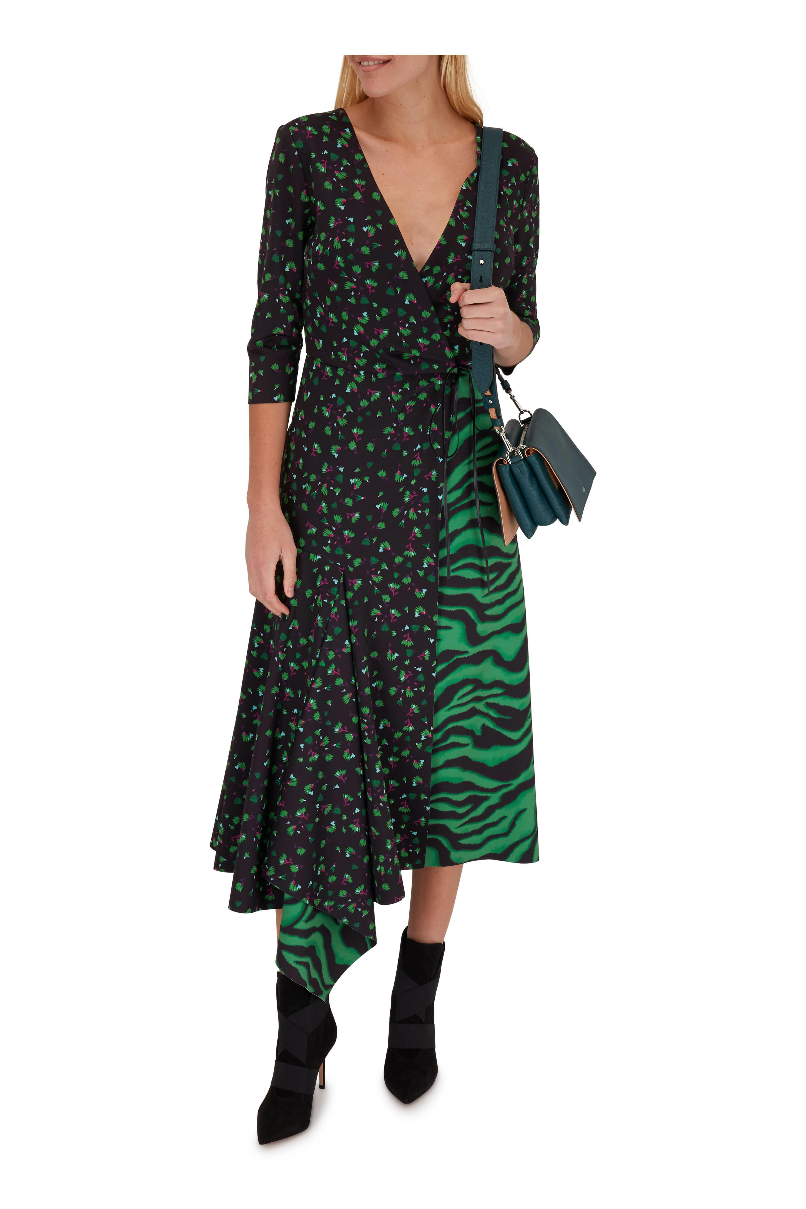 Gianvito Rossi - Pilar Black Suede Elastic Straps Ankle Boot, 85mm