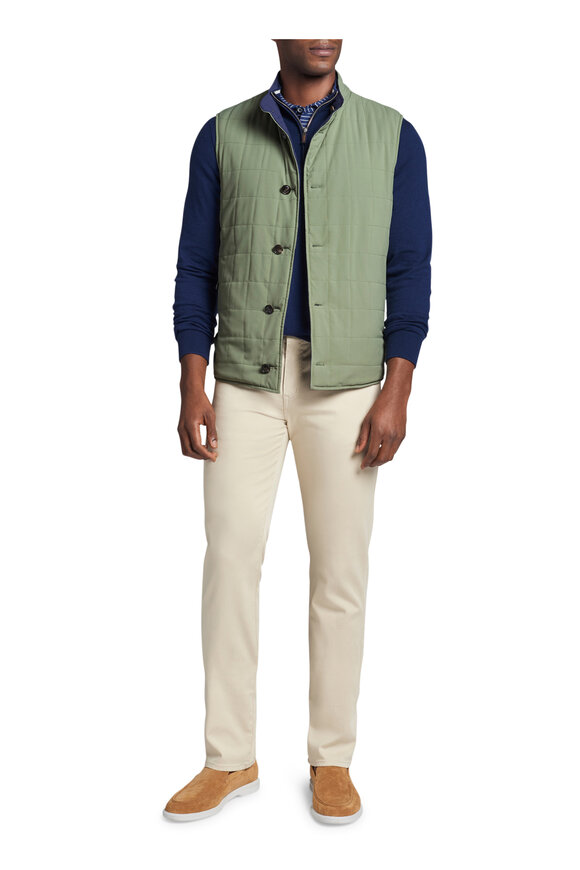 Peter Millar - Navy & Green Reversible Soft Vest