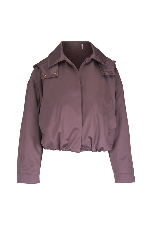 Moncler Chevreuil Taupe Duchesse Short Down Jacket - view 1
