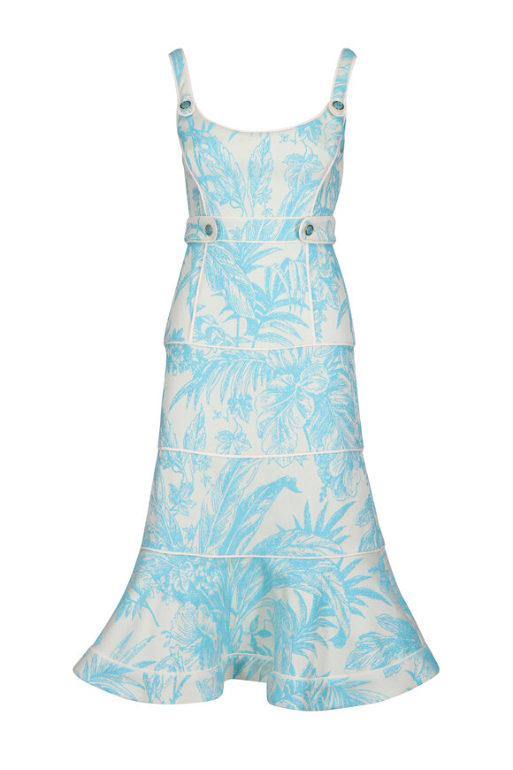 Alexis Kaykeen Aqua Palm Dress