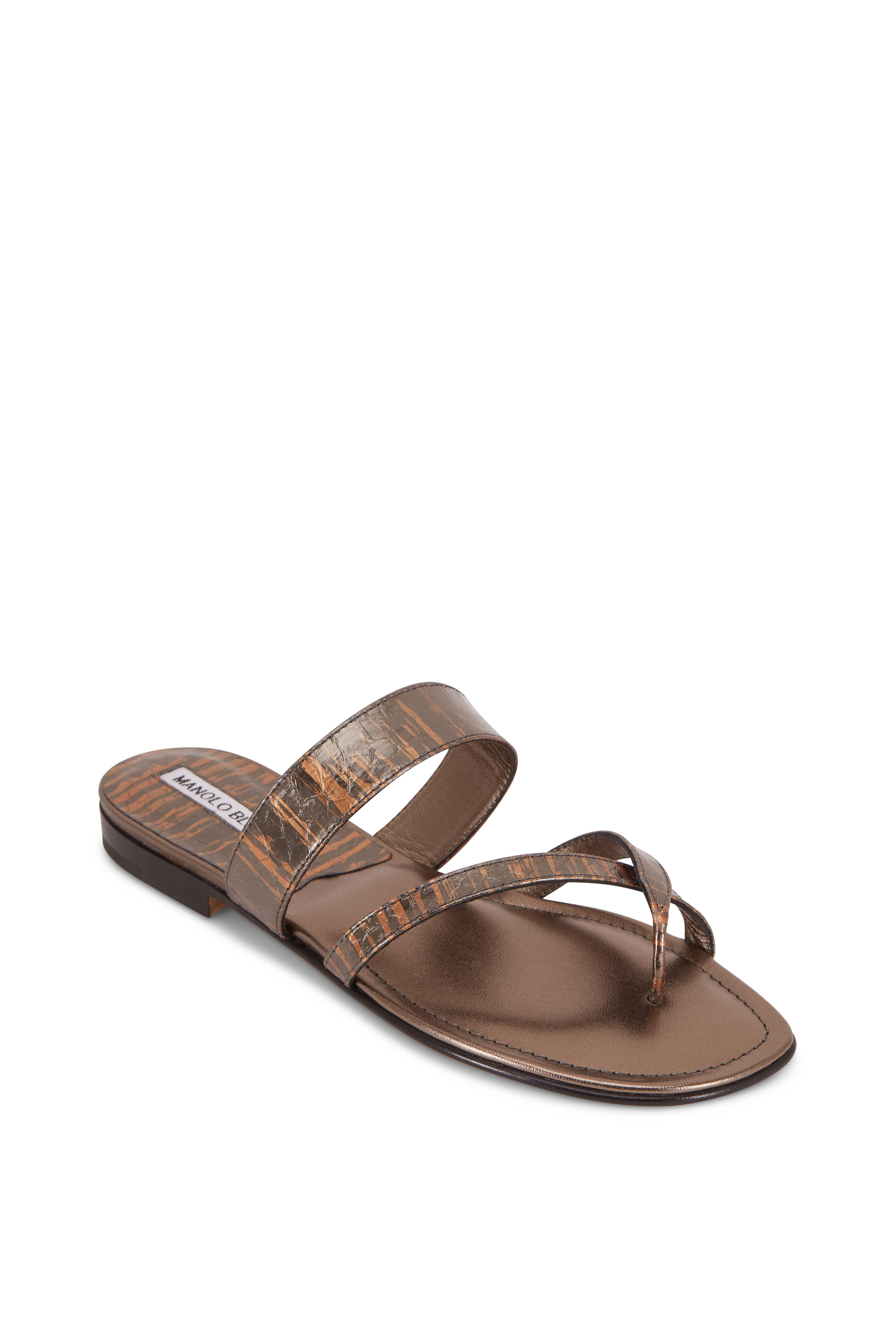サンダル・ミュール Manolo Blahnik SANDAL (HAMZA1232204 BROWN) Manolo Blahnik SANDAL (HAMZA1232204 BROWN) (Manolo Blahnik
