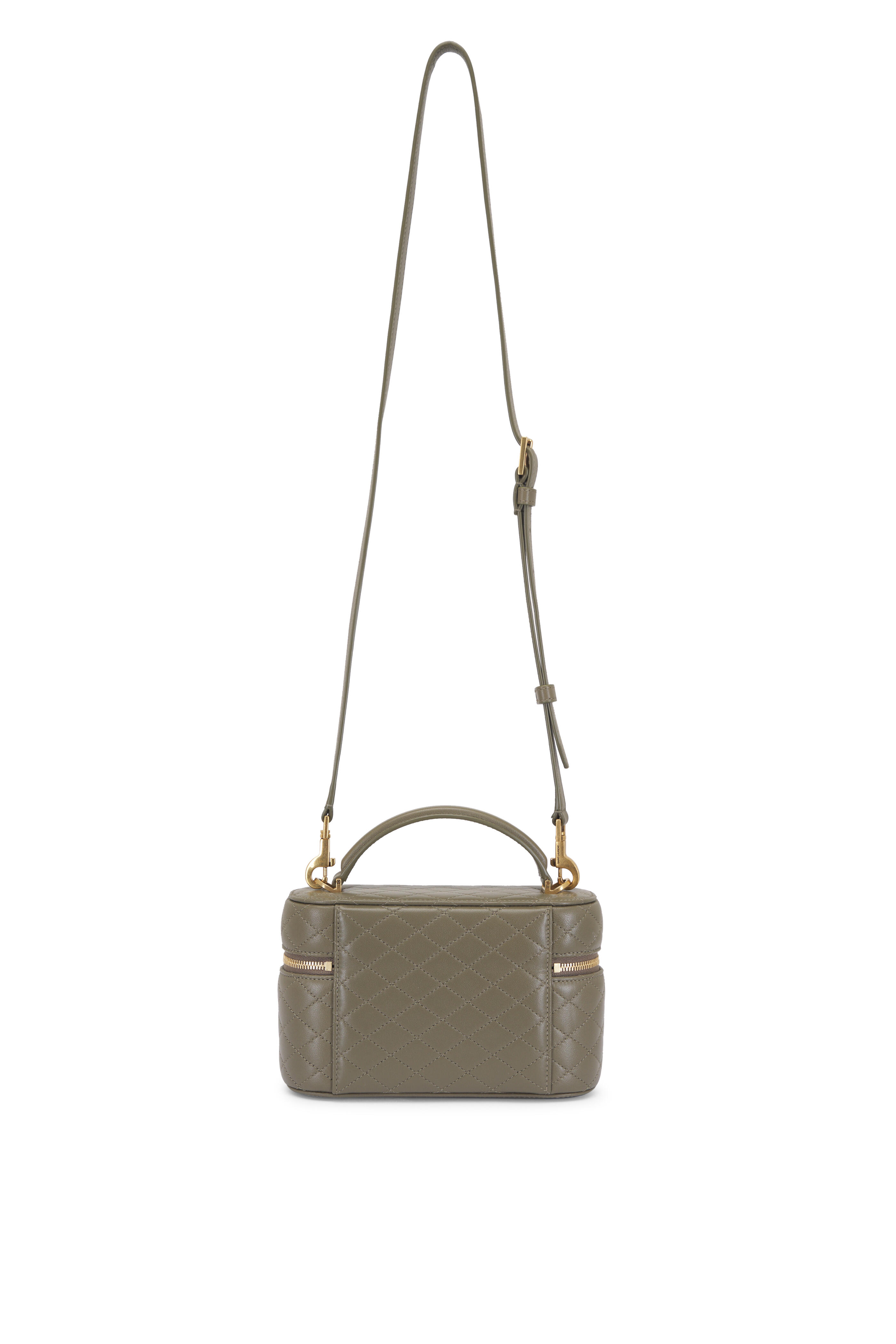 Saint Laurent - Gaby Strong Moss Quilted Vanity Bag