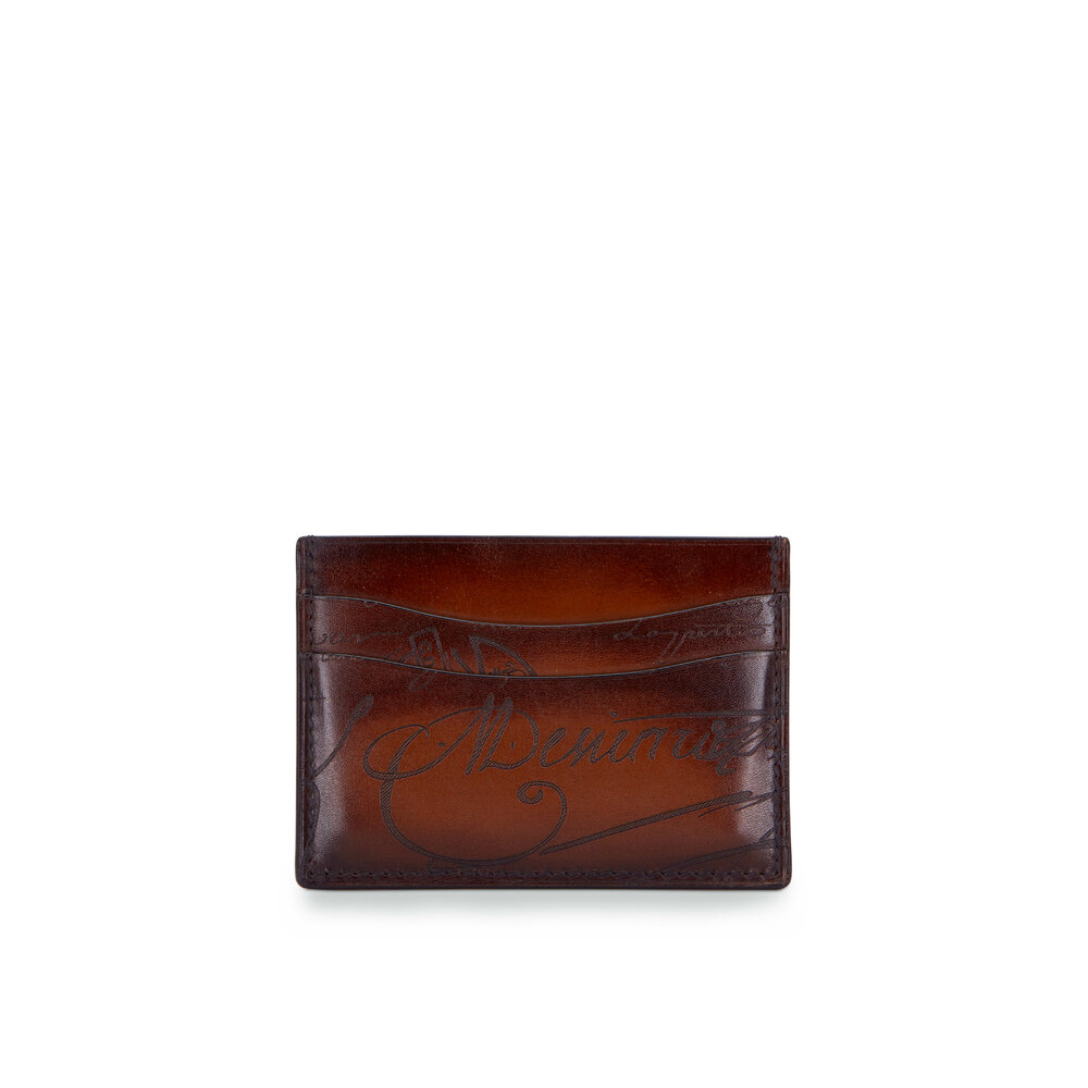 Berluti - Bambou Neo Scirtto Cacao Leather Card Case