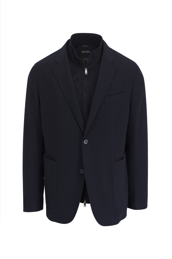 Zegna - Navy Trofeo Wool & Cashmere Jacket