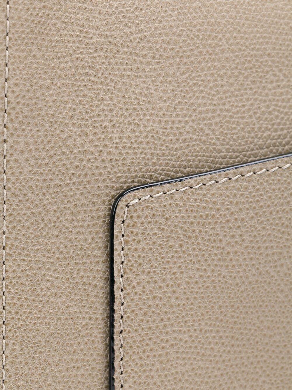 Valextra - Twist 5 Oyster Grained Leather Crossbody