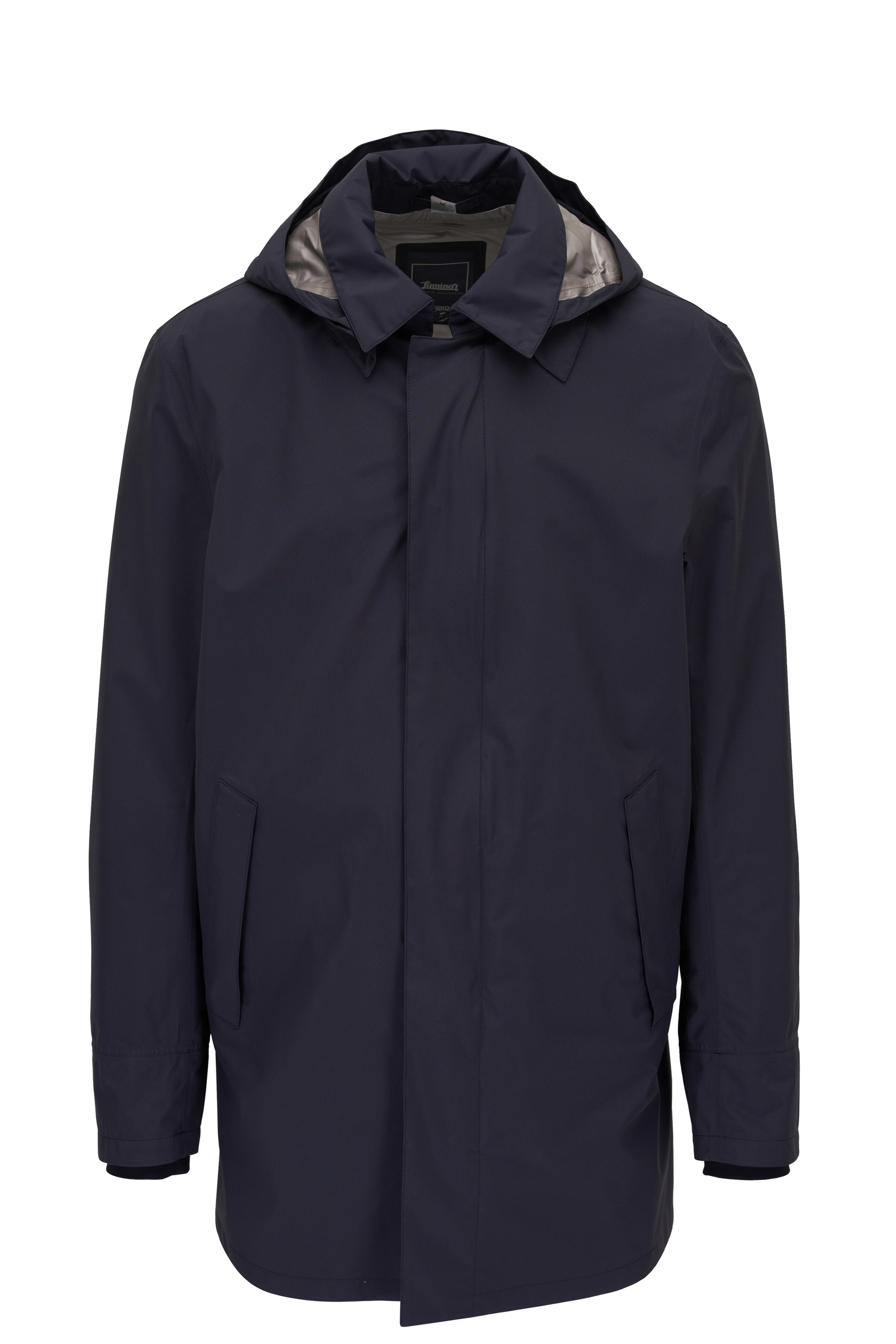 Herno - Laminar Navy Blue City Trench Coat | Mitchell Stores