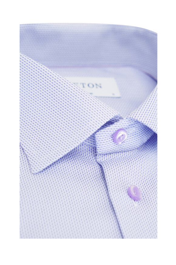 Eton - Light Purple Textured Cotton Dress Shirt