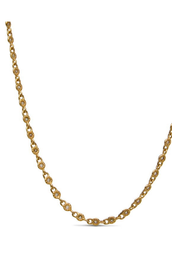 Coomi 20k Yellow Gold Diamond Luminosity Necklace - view 2