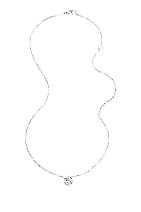 Nam Cho - 18K White Gold Invisible Diamond Necklace