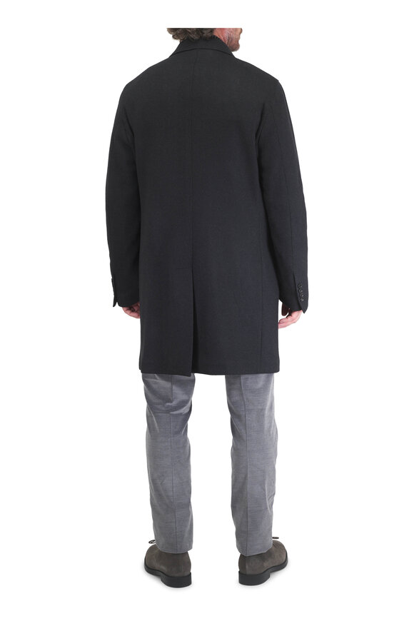 Malcom Gray Stretch Cotton & Wool Corduroy Pant - view 3
