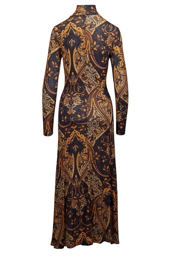 Ulla Johnson Ida Paisley Long Sleeve Jersey Dress - view 2