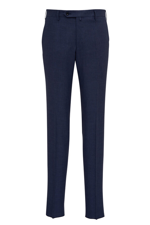 Malcom Navy Linen Dress Pant 