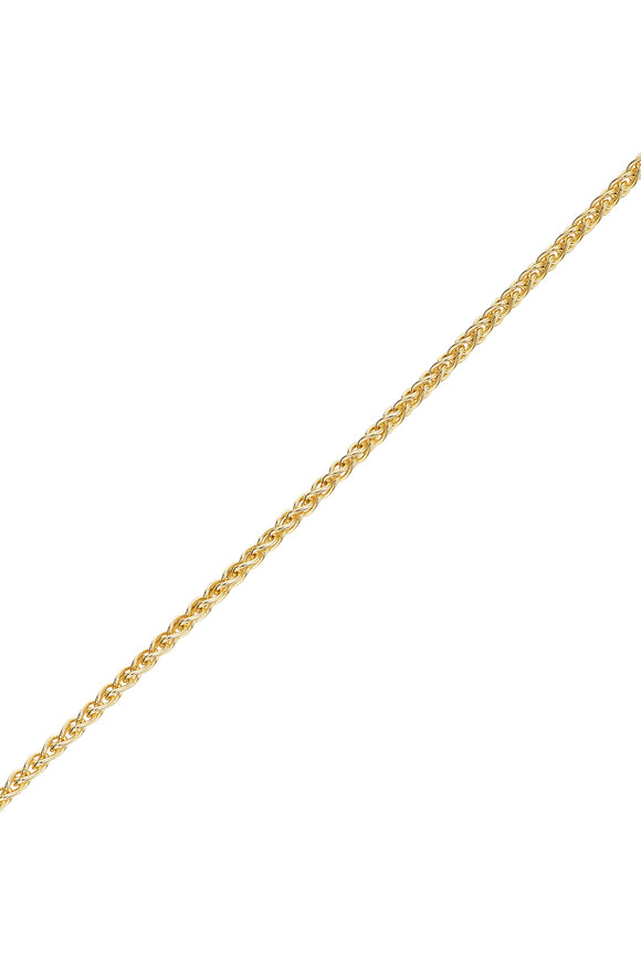 Marlo Laz - 14K Yellow Gold Pour Tujour Heart Coin Necklace
